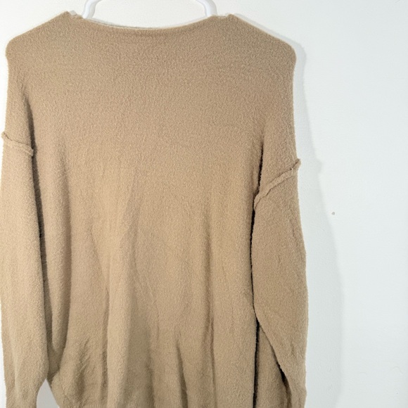 Wilfred Free Hush Knit Shitake V Neck Super Soft Slouchy Oversized Sweater XS - Picture 14 of 15